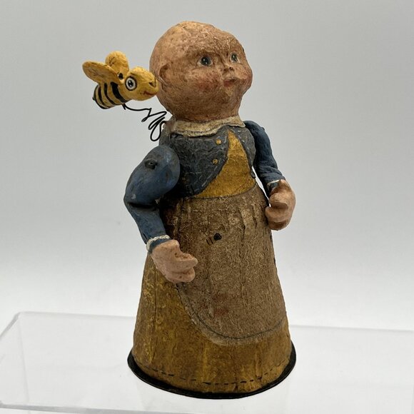 Vintage PoliWoggs Salamander Bee Charmer Collectibles American Folk Art Jointed - Picture 3 of 13